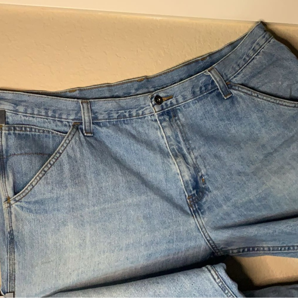Mens Work Jean Medium Wash Cotton Outdoors Denim Faded Glory